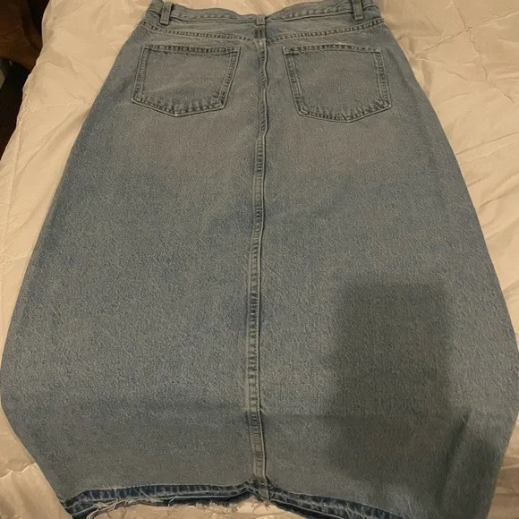 Like New Zara Denim Maxi Skirt - Picture 3 of 3